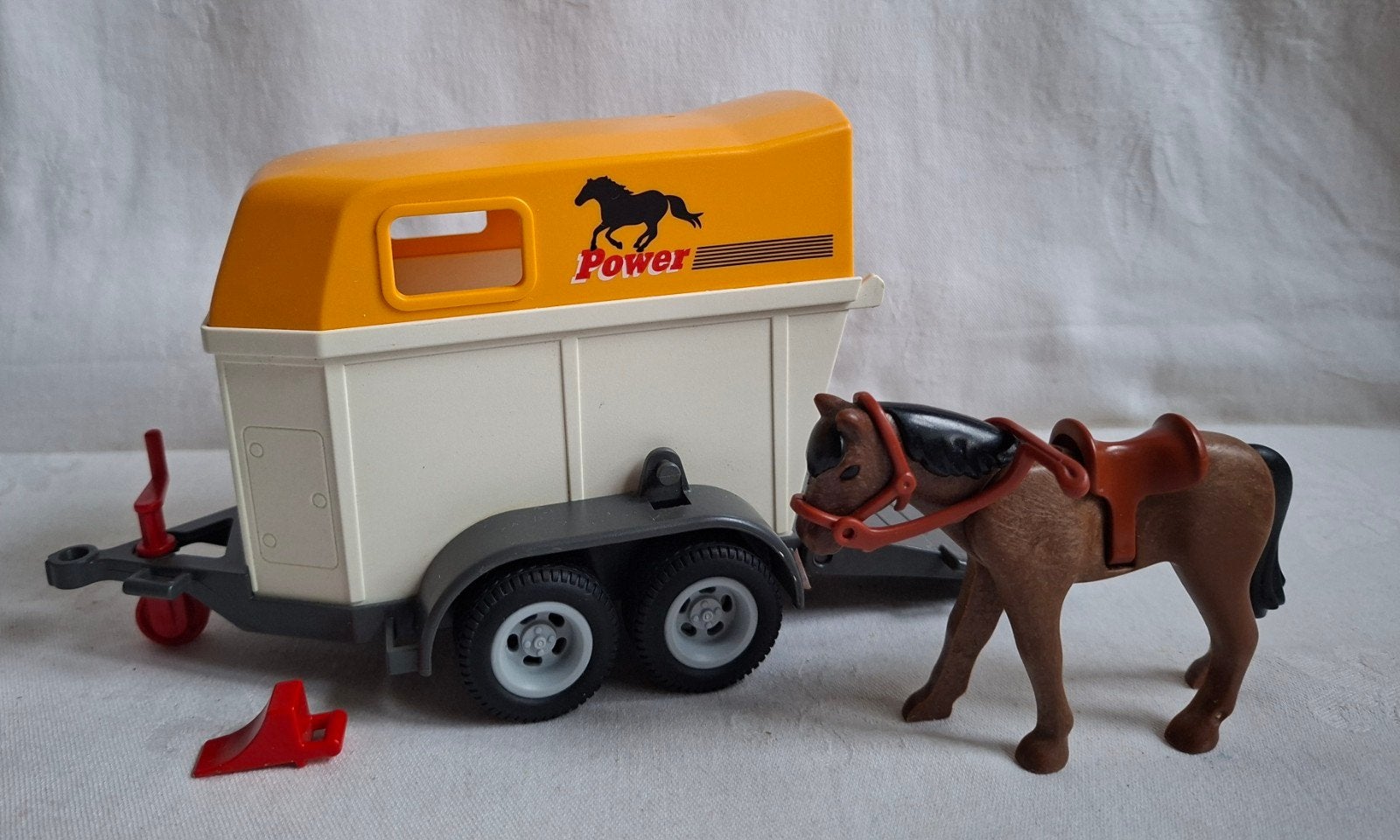 Playmobil Paardentrailer met paard uit set 3249, Kinderen en Baby's, Speelgoed | Playmobil, Ophalen of Verzenden, Zo goed als nieuw