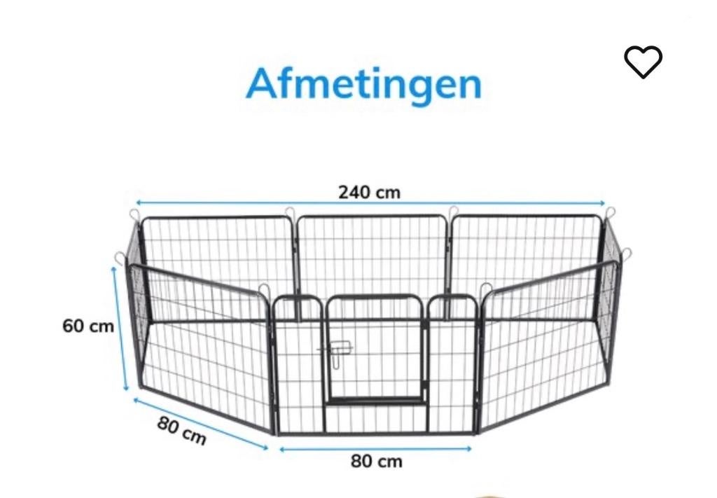 Hondenren, Ophalen, 110 cm of meer, Minder dan 65 cm, Hondenhok