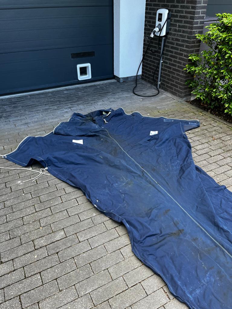 Huik voor grootzeil - Geschikt voor giek van 4,50 meter, Ophalen, Gebruikt, 3 tot 6 meter, Toebehoren
