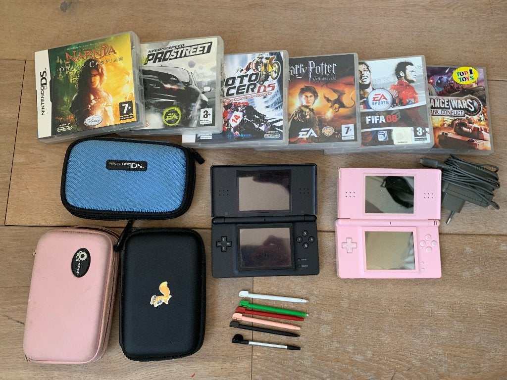 Nintendo DS lite Collectie, Spelcomputers en Games, Spelcomputers | Nintendo DS, Zwart, Ophalen of Verzenden, Zo goed als nieuw