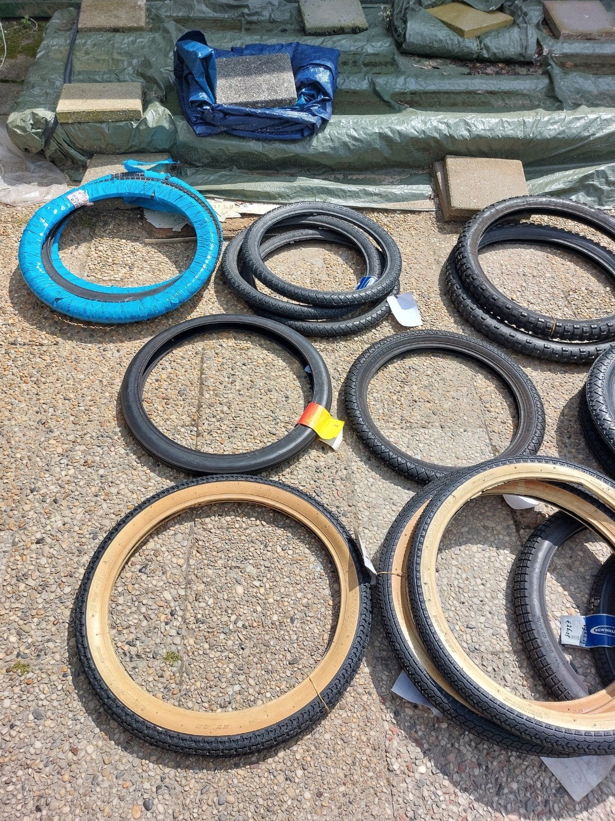 41 stuks bromfiets Solex buitenbanden, Ophalen, Gebruikt, Overige typen, Diverse