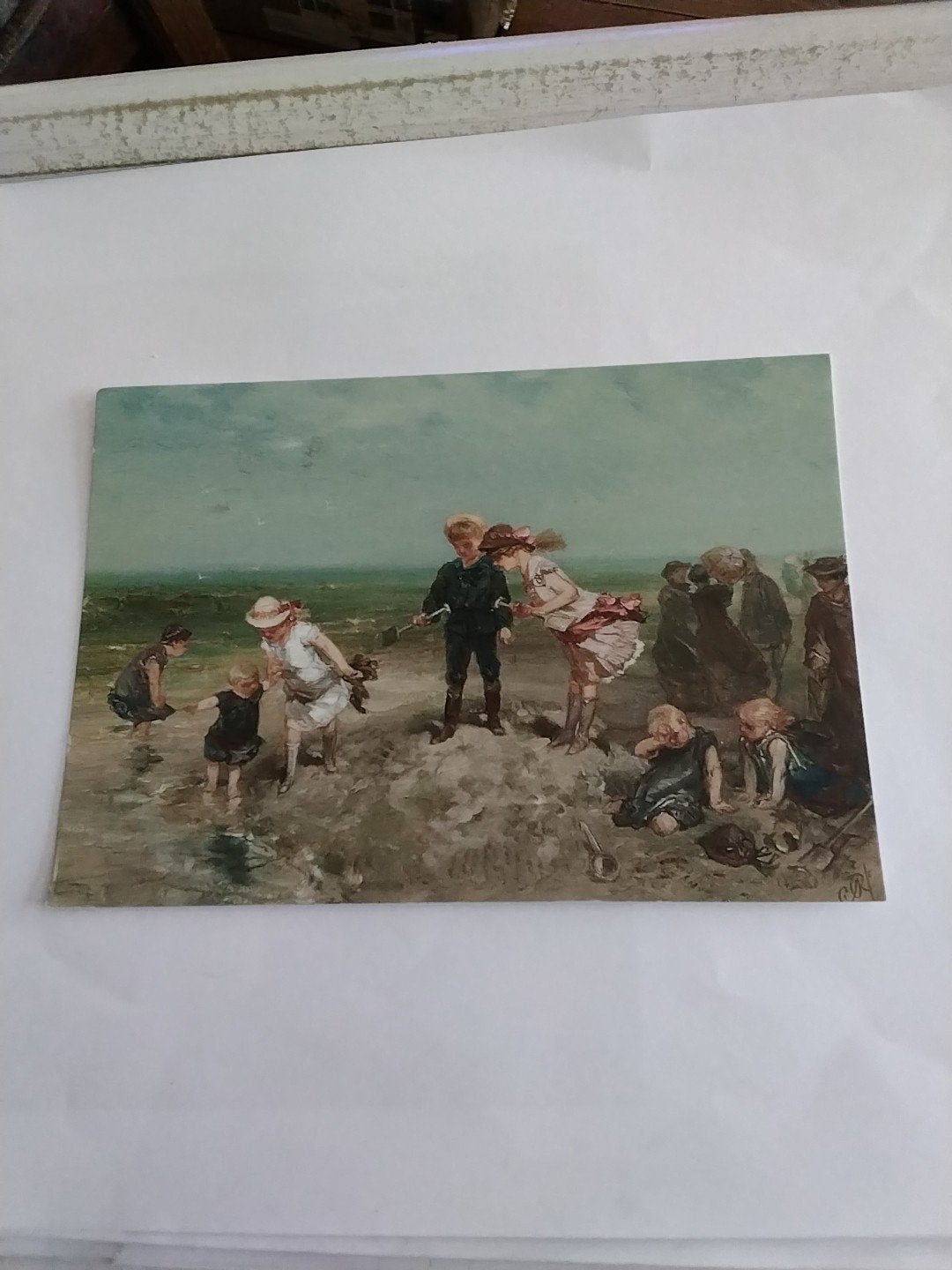 Ansichtkaart Ch. Rochussen - Kinderen op het strand, Ophalen of Verzenden, Voor 1920, Gelopen