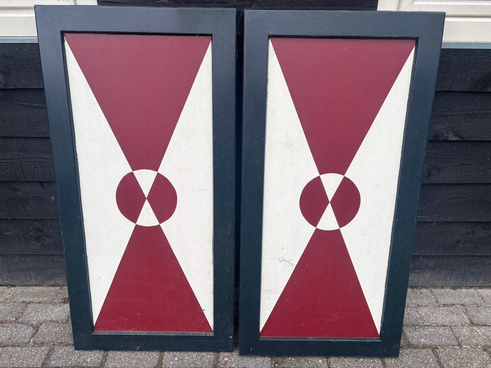 Houten Raamluiken - 60x120 cm, Ophalen, Gebruikt, Minder dan 80 cm, Overige typen