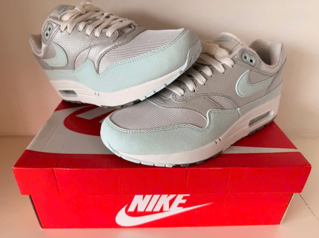 Nike Air Max 1 '87 Metallic Platinum Glacier Blue (42,5), Kleding | Dames, Schoenen, Blauw, Nike, Nieuw, Ophalen of Verzenden
