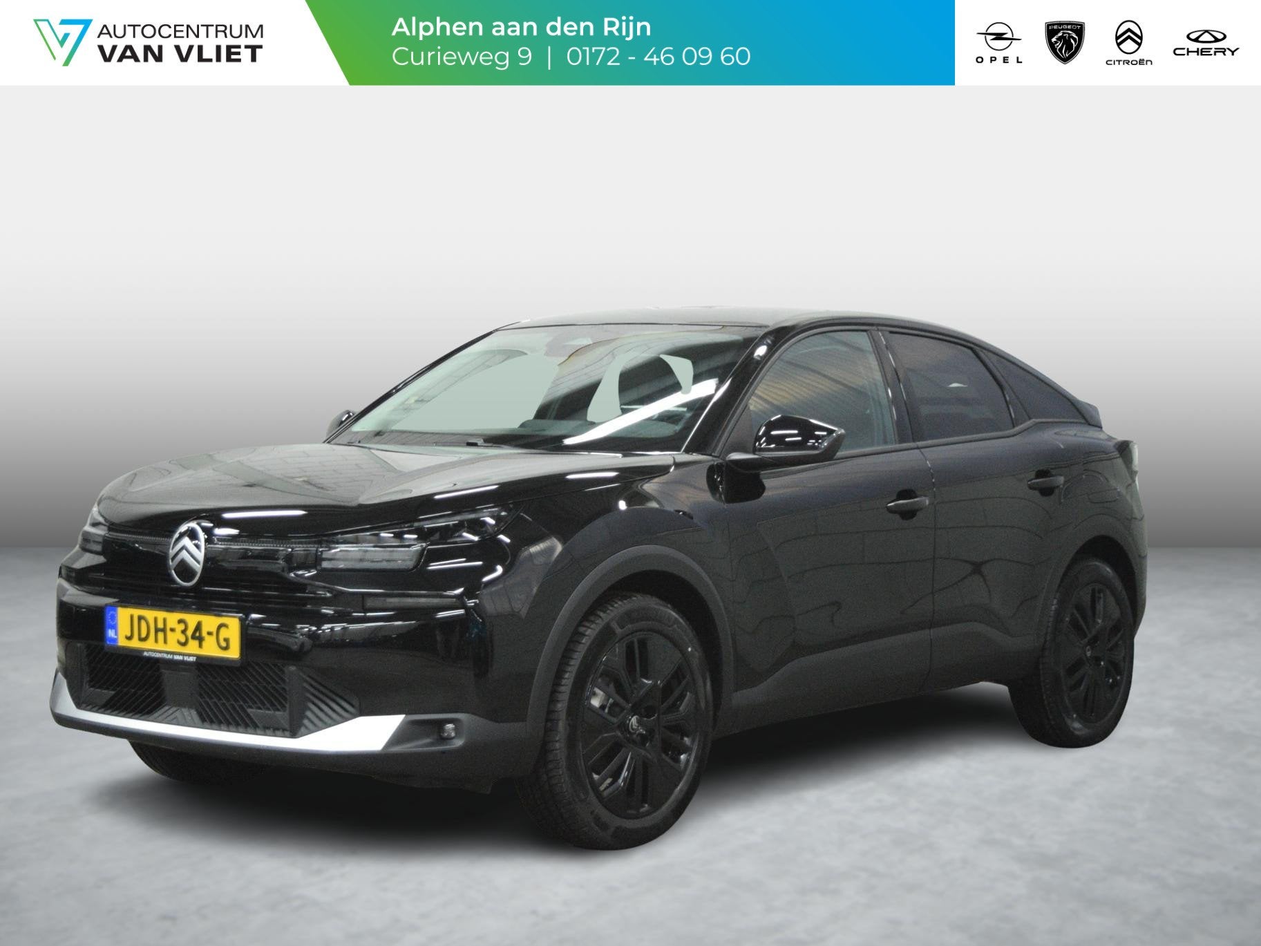 Citroen C4 1.2 Hybrid 145pk Collection CAMERA MET SENSOREN |, Auto's, Gebruikt, 1199 cc, Leder en Stof, Zwart