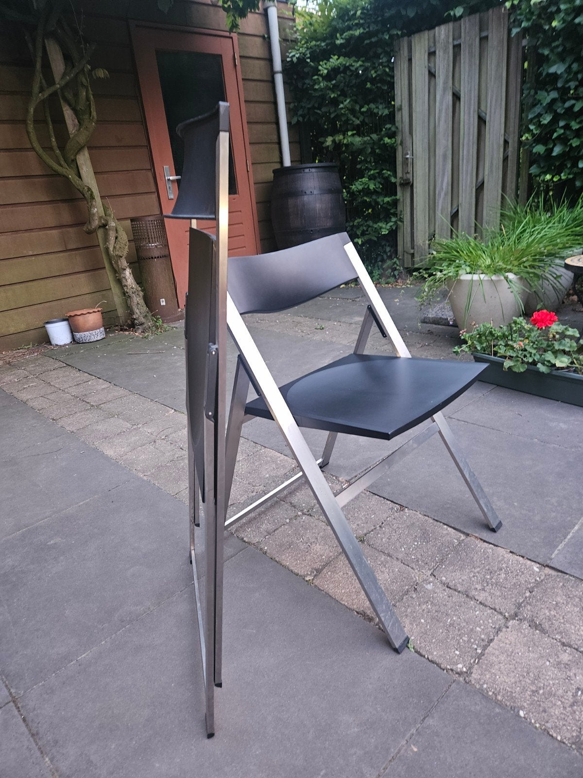 2x Design klapstoel 'P08' Justus Kolberg voor Tecno, Ophalen of Verzenden, Twee