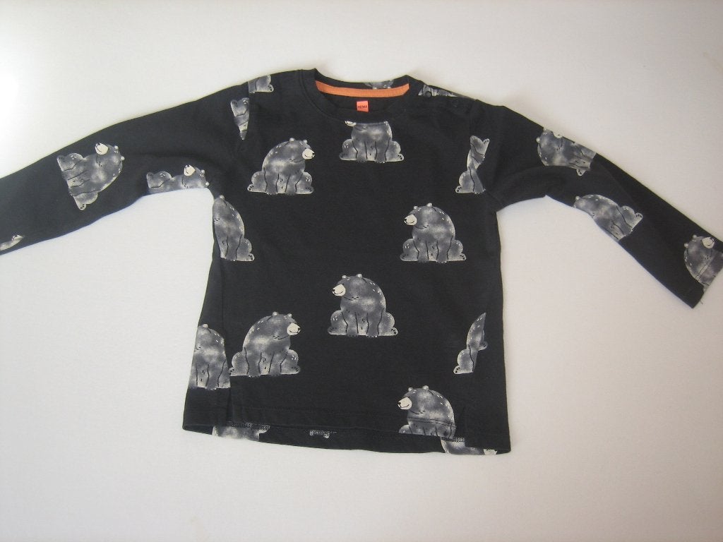 beren shirtje lange mouw longsleeve Hema maat 98, Gebruikt, Jongen of Meisje, Ophalen of Verzenden, Shirt of Longsleeve
