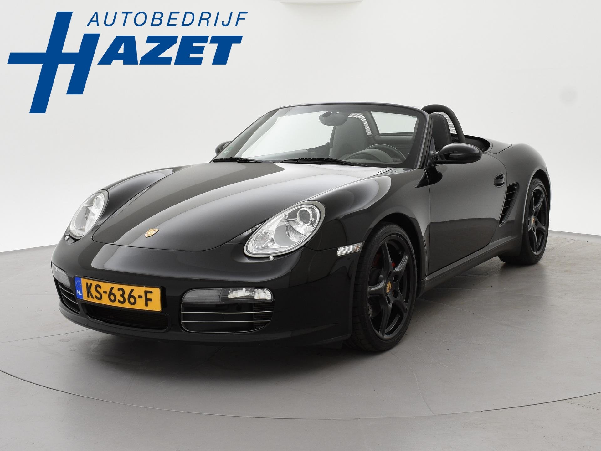 Porsche Boxster S 3.2 TIPTRONIC 280 PK + 19 INCH | MEMORY |, Achterwielaandrijving, Gebruikt, Cabriolet, Zwart