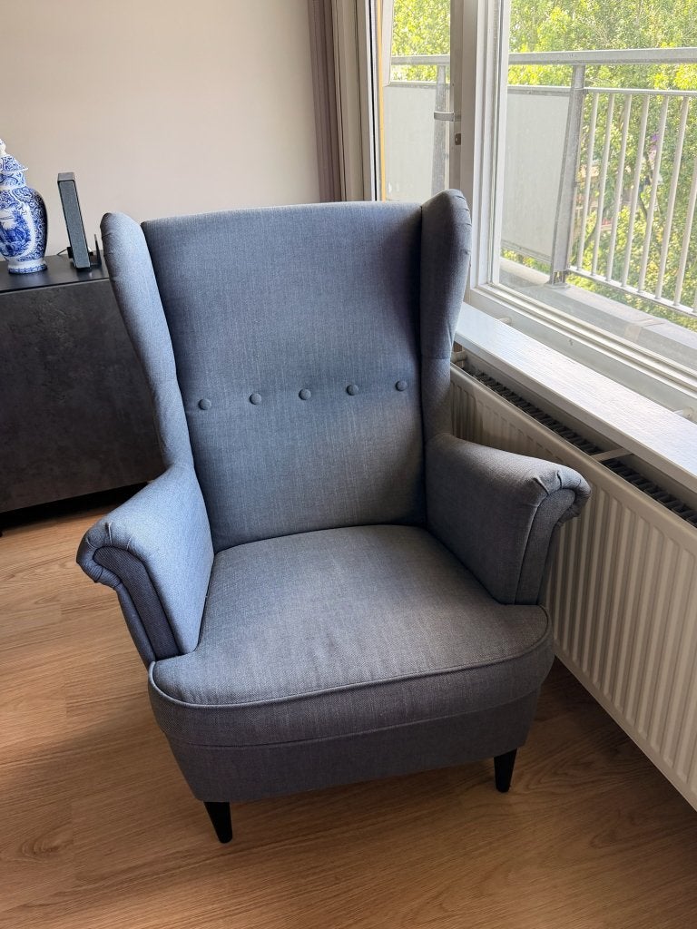 IKEA STRANDMON wingchair / oorfauteuil, Ophalen, Zo goed als nieuw, 75 tot 100 cm, Minder dan 50 cm