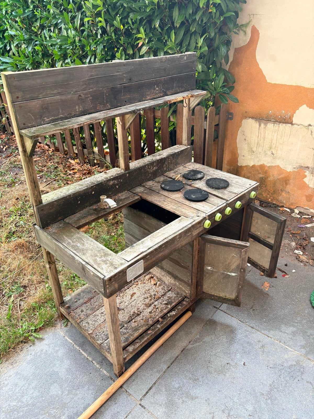Houten buitenkeuken voor kinderen, Ophalen, Gebruikt, Hout
