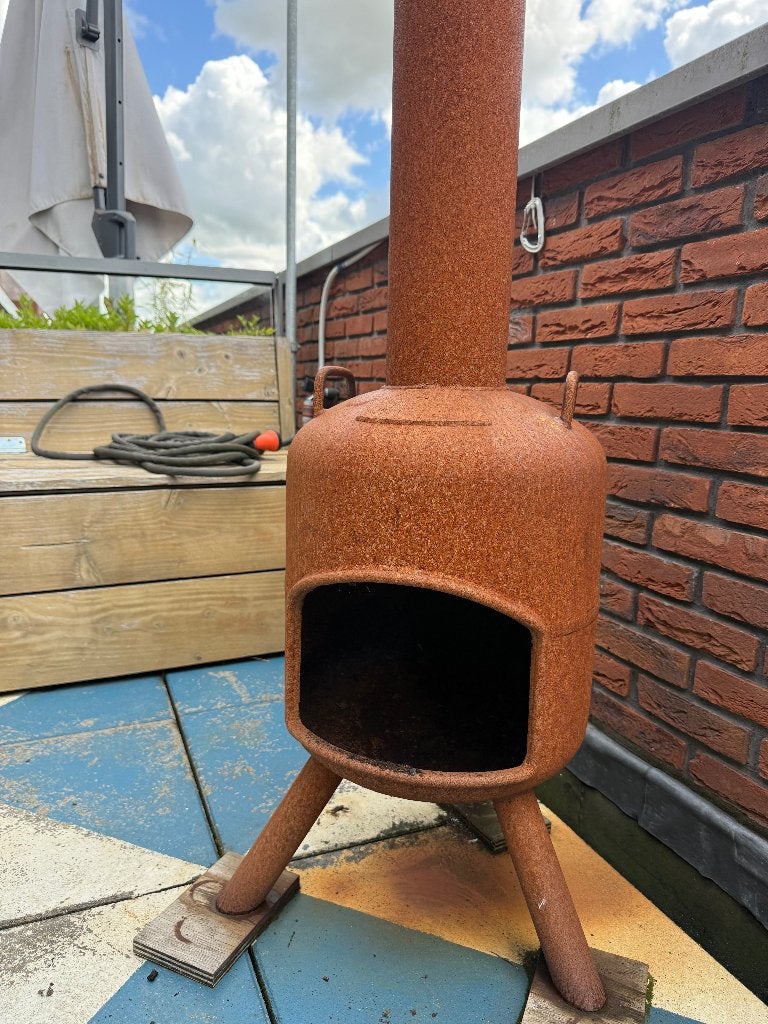 tuinhaard van een oude gasfles, Tuin en Terras, Tuinhaarden, Ophalen, Gebruikt