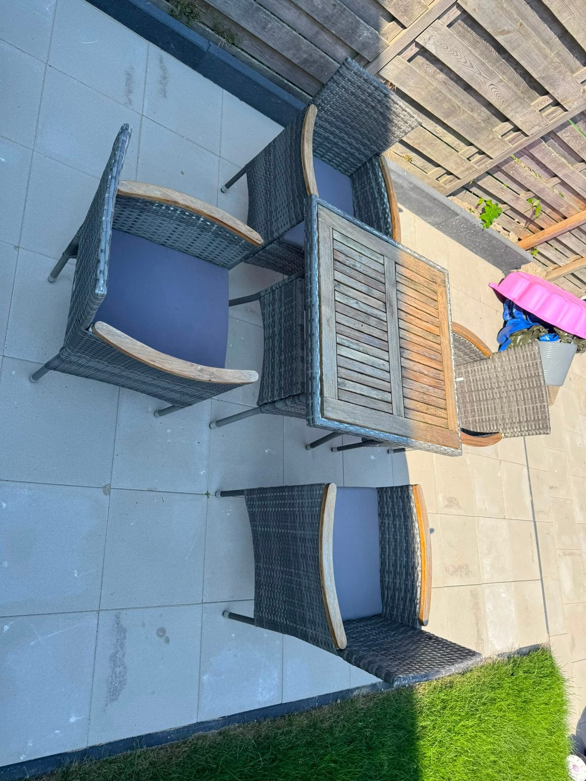 Mooi tuin set, Tuin en Terras, Tuinsets en Loungesets, Ophalen, Zo goed als nieuw, 4 zitplaatsen, Tuinset