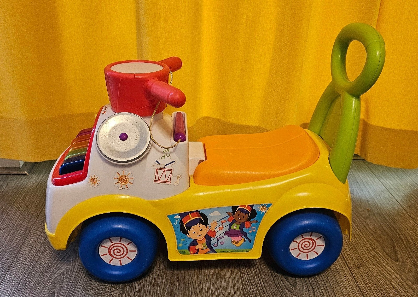 Fisher-Price Little People loopauto met geluid, Ophalen, Gebruikt, Auto, Met licht