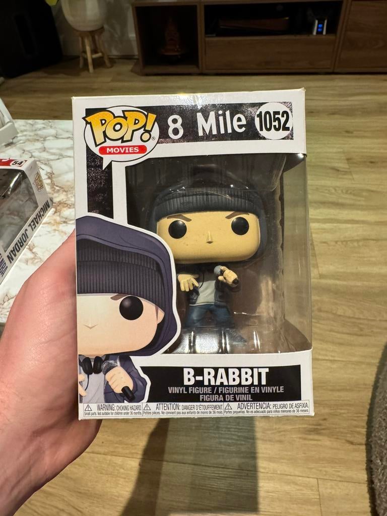 Eminem 8 Mile B-Rabbit Funko Pop 1052, Verzamelen, Ophalen of Verzenden, Zo goed als nieuw