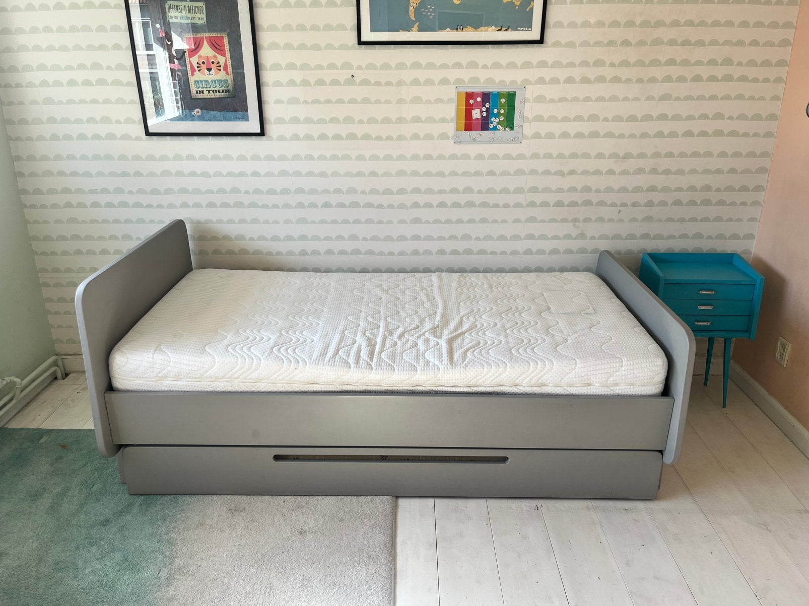 Bed + Logeerlade van Laurette, 85 tot 100 cm, Zo goed als nieuw, 180 cm of meer, Ophalen
