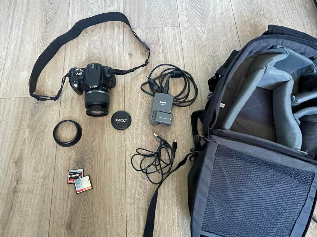 Canon EOS 350D Digitale Spiegelreflexcamera met Tas, Audio, Tv en Foto, Fotocamera's Digitaal, Ophalen, Spiegelreflex, Canon, Zo goed als nieuw