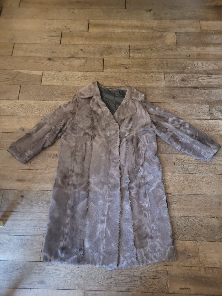 Vintage bontjas maat M/L, Maat 38/40 (M), Heikant 21 Kaatsheuvel, Overige kleuren, Belle Vieille Brocante