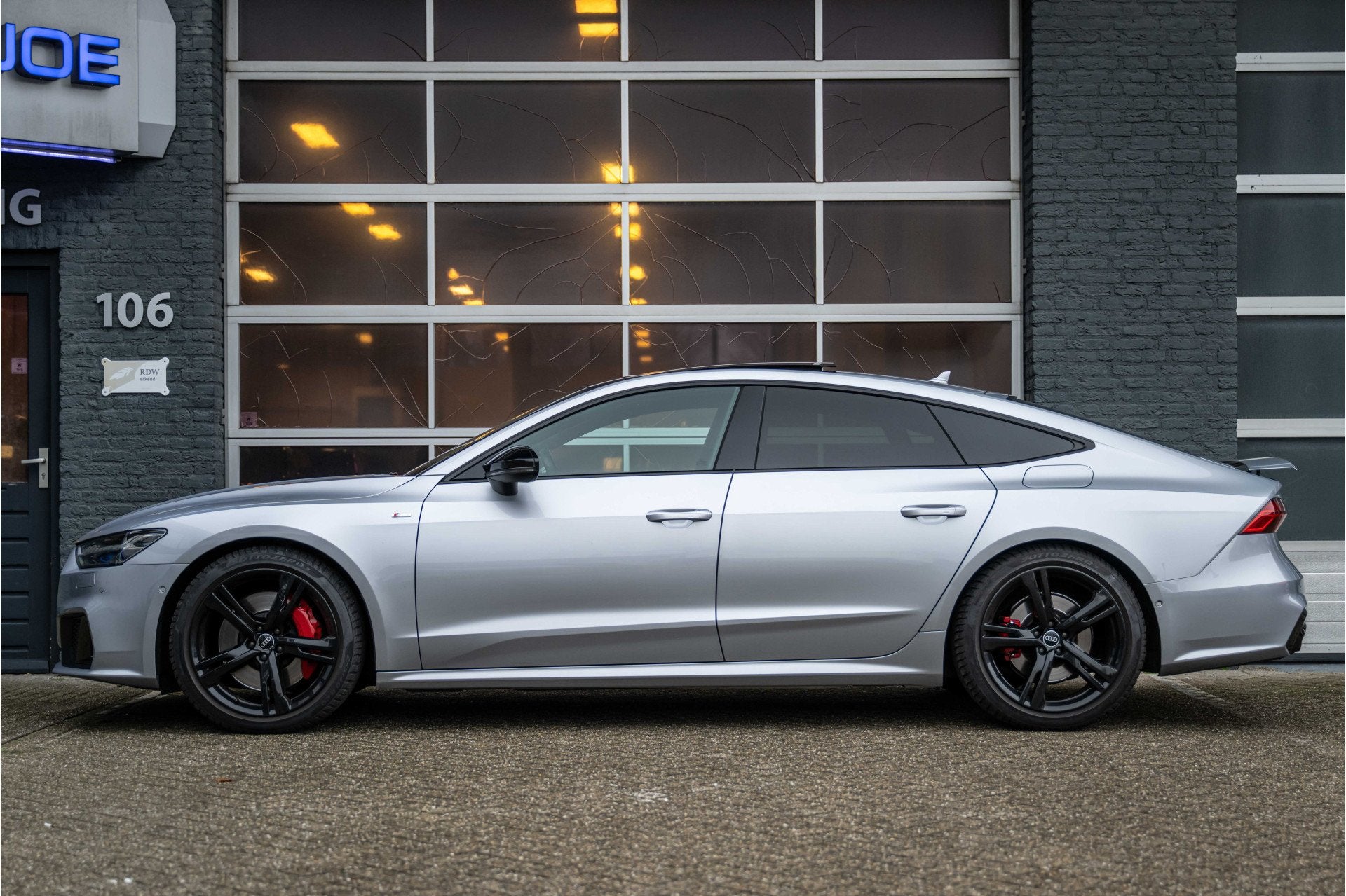 Audi A7 Sportback 55 TFSI e quattro Pro Line S Competition R, Gebruikt, Zwart, 4 cilinders, Leder