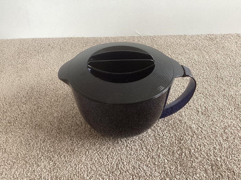 Tupperware Microcook Maatkan # 1 liter, Blauw, Beker of Kan, Ophalen of Verzenden, 1000 ml