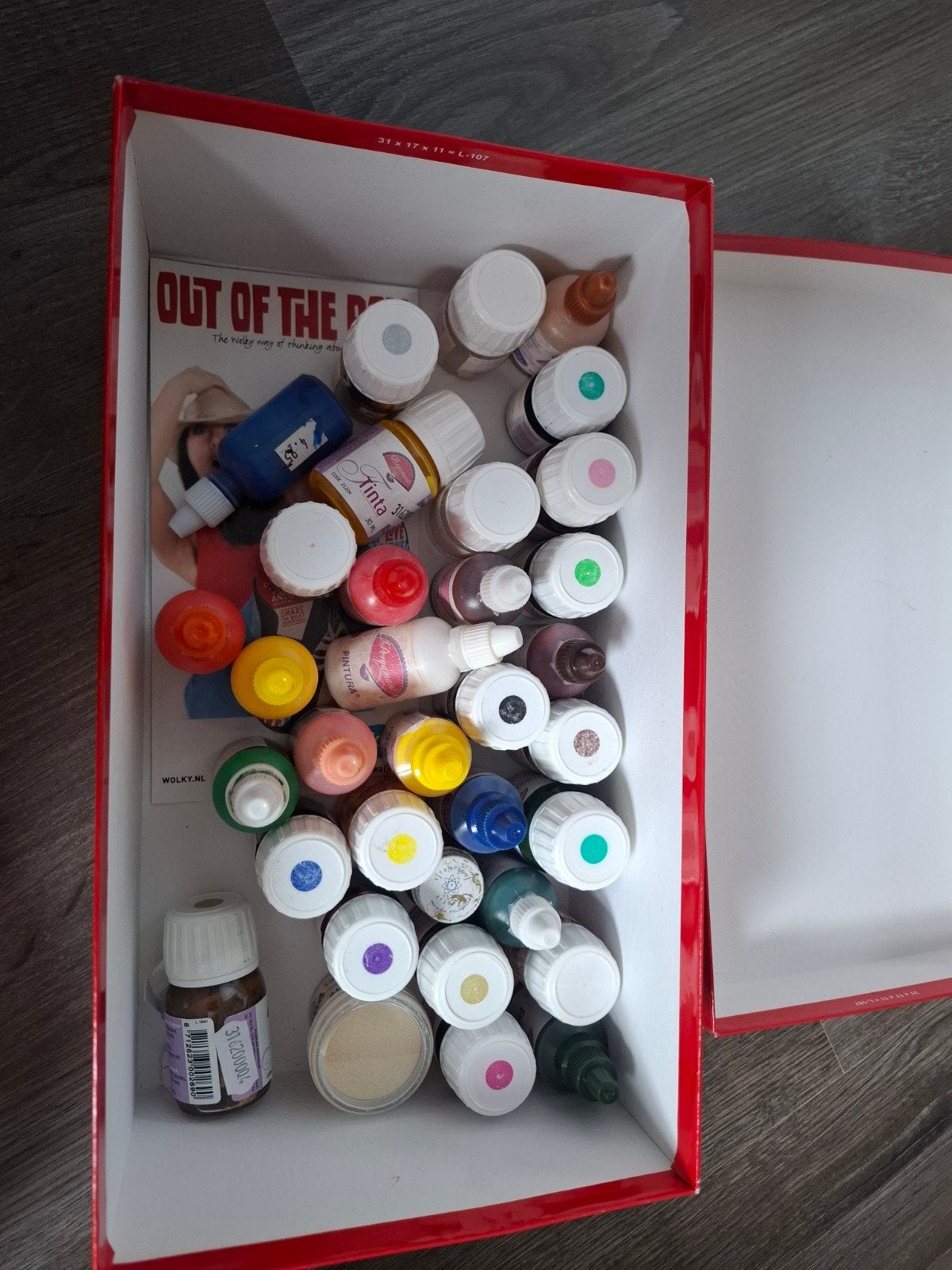 Doos vol Pergamano, Tinta, Pintura knutselspullen, Hobby en Vrije tijd, Knutselen, Ophalen