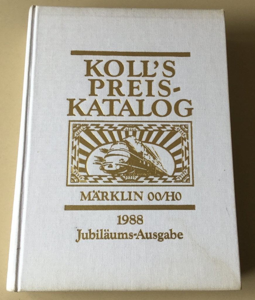 Märklin H0 Koll's Prijscatalogus 1988 gebonden editie 672, Wisselstroom, Gebruikt, Märklin, Boek, Tijdschrift of Catalogus