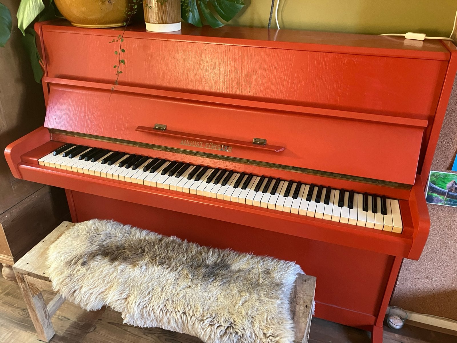 Prachtige piano mooie klank August Förster Duits Tsjechië?, Ophalen, Gebruikt, Overige kleuren, Piano