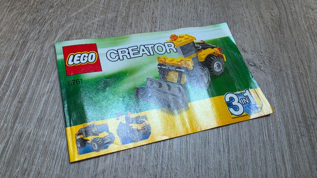 Lego Creator 5761 Mini Dumper Bouwinstructies, Kinderen en Baby's, Speelgoed | Duplo en Lego, Gebruikt, Lego, Overige typen, Ophalen of Verzenden