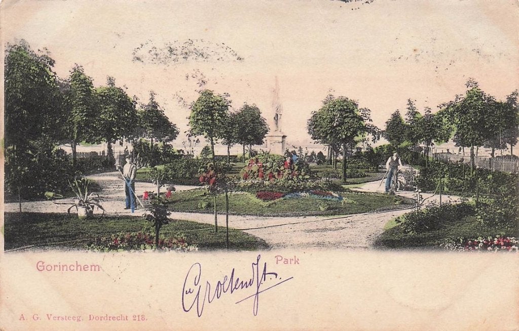 702-205-009 Gorinchem Park, Verzenden, Voor 1920, Zuid-Holland