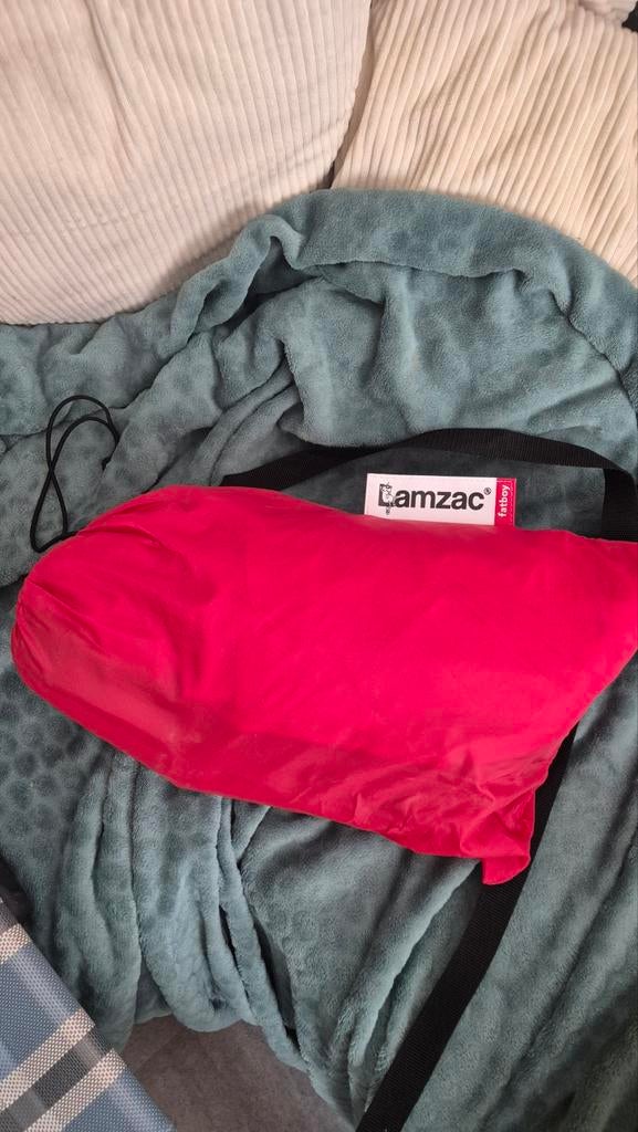 Lamzac airlounger van Fatboy - Zo goed als nieuw, Huis en Inrichting, Zitzakken, Ophalen, Zo goed als nieuw, Rood, Zitzak