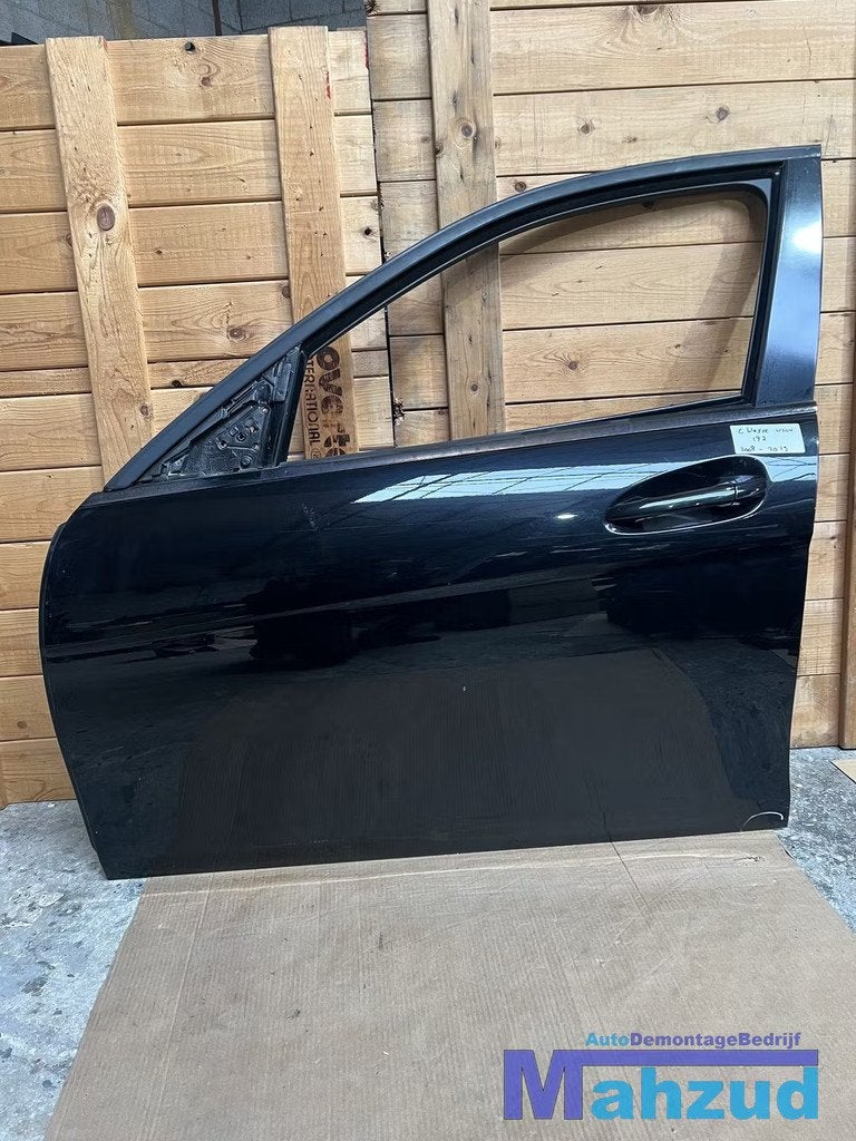 MERCEDES C KLASSE W204 ZWART 197 Links voor deur 2008-2013, Gebruikt, Mercedes-Benz AG, Deur, Mercedes-Benz
