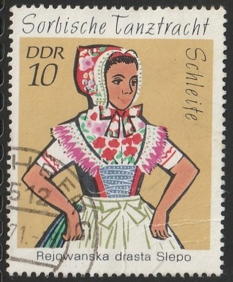 DDR 1971 1668 Schleifer-dracht, Gest, Ophalen of Verzenden, DDR, Gestempeld