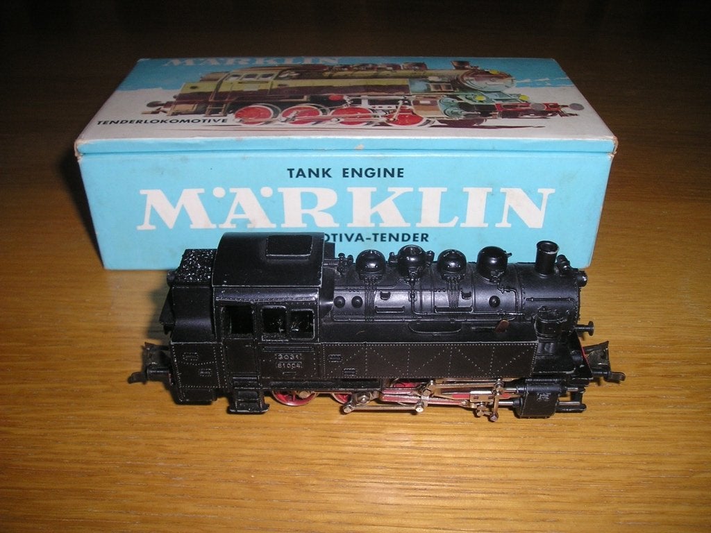 Marklin 3031,stoomloc in originele doos, Wisselstroom, Gebruikt, Locomotief, Ophalen of Verzenden