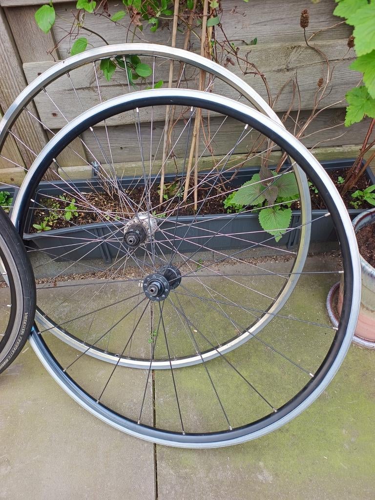 Oude fietswielen, Wiel, Gebruikt, Ophalen of Verzenden, Aluminium