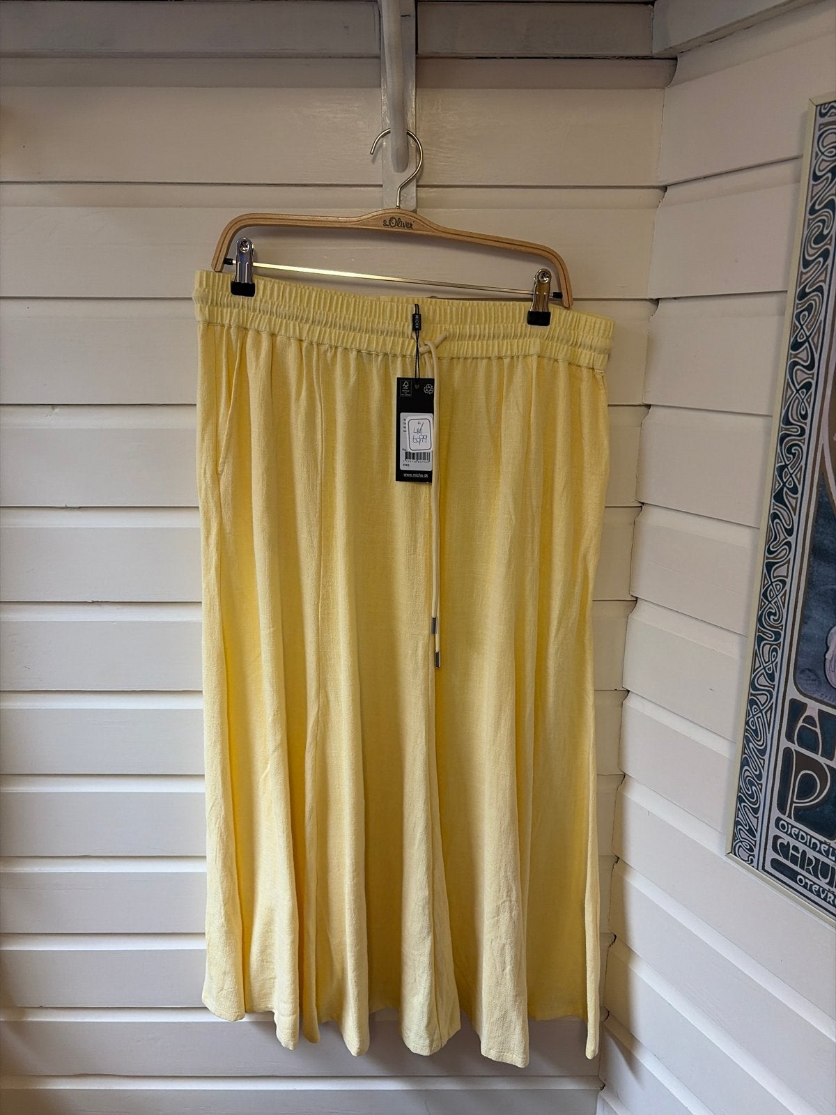 Micha Gele Midi Rok - Maat L, Kleding | Dames, Info@micha.dk, Geel, Maat 42/44 (L), Nieuw