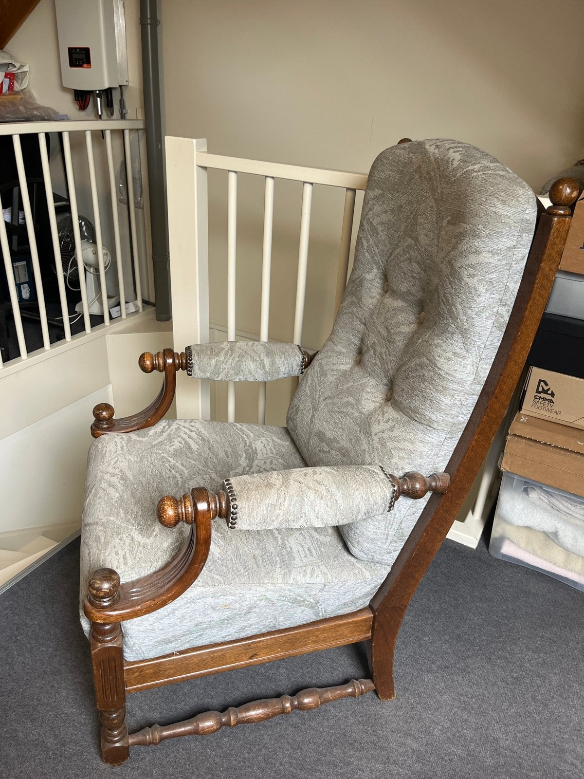 Vintage fauteuil met losse kussens - makkelijk te stofferen, Ophalen