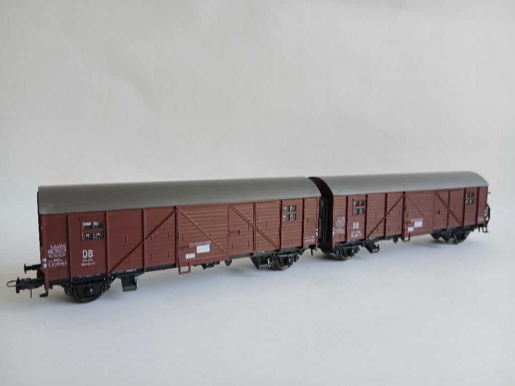 ROCO DB kortgekoppelde goederenwagons eenheid., Hobby en Vrije tijd, Modeltreinen | H0, Ophalen, Gelijkstroom, Wagon, Zo goed als nieuw