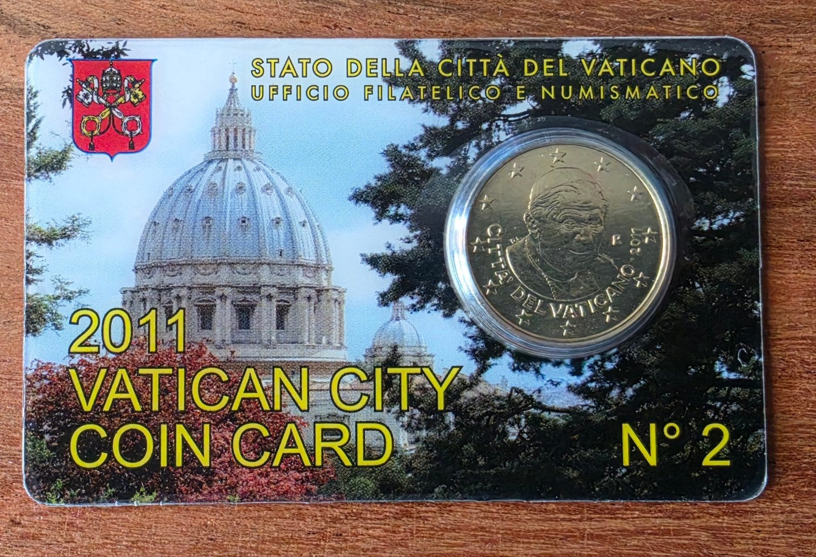 Vaticaanstad 2011 50 Eurocent Coin Card N2, Ophalen of Verzenden, Vaticaanstad, 50 cent, Losse munt