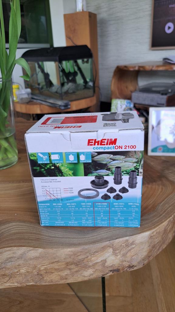Aquarium compact opvoerpomp, Eheim 2100, Dieren en Toebehoren, Vissen | Aquaria en Toebehoren, Pomp, Overige typen, Nieuw, Ophalen of Verzenden