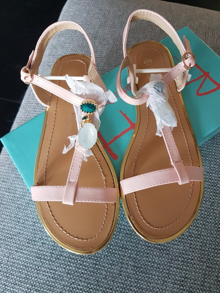 BOHO Style IBIZA sandaaltjes / NIEUW in doos / maat 37, Boho Style, Nieuw, Roze, Sandalen of Muiltjes