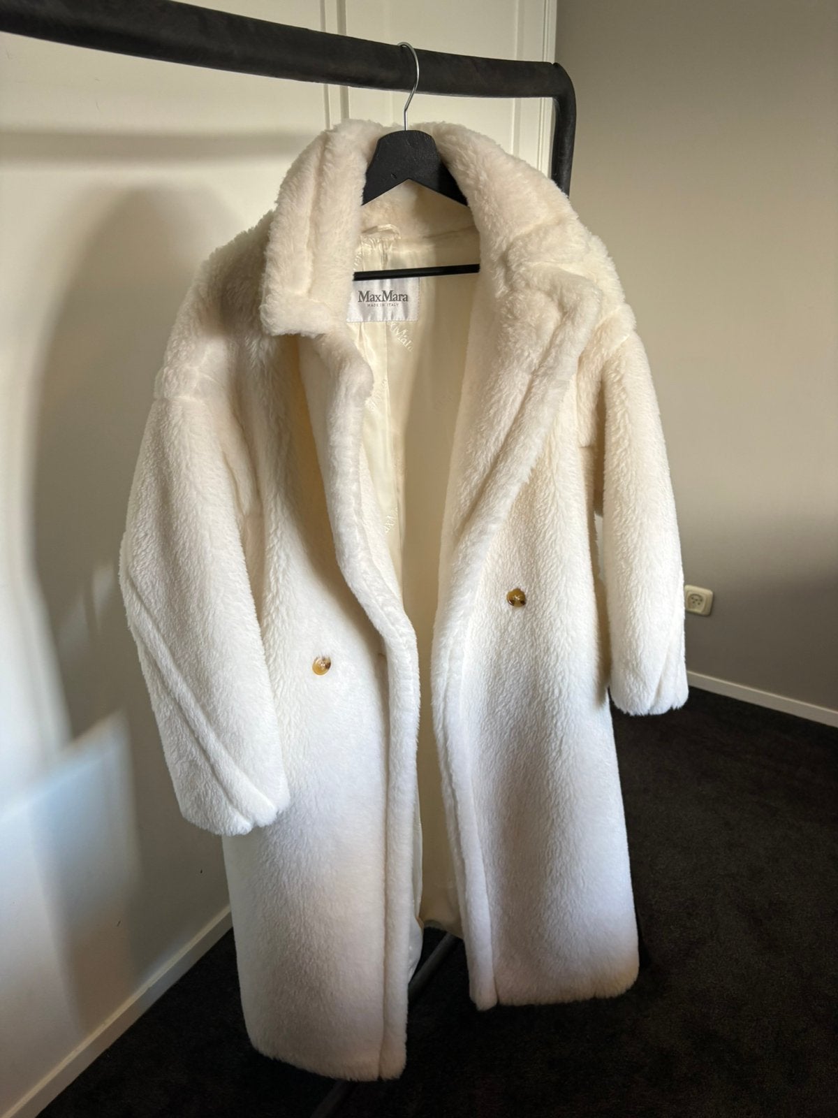 Max Mara Mantel, Ophalen, Nieuw, Maat 36 (S), Wit