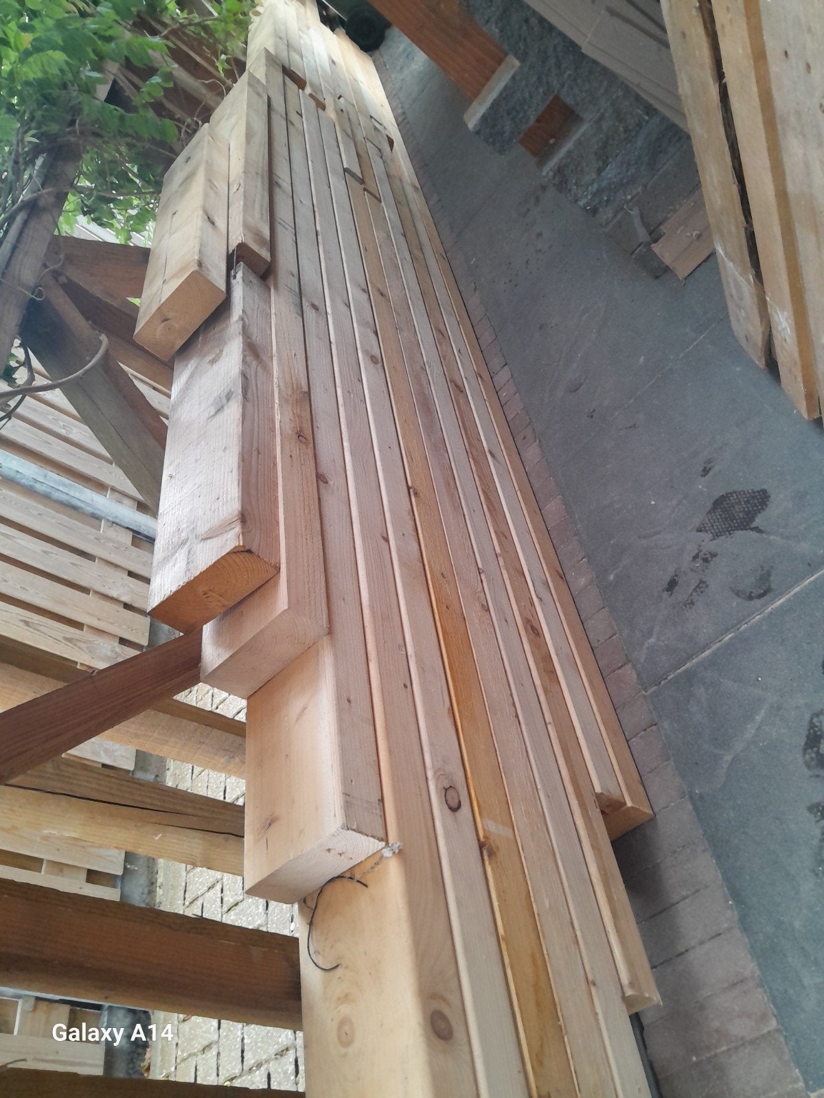 Vuren balken, Doe-het-zelf en Verbouw, Hout en Planken, Ophalen of Verzenden, Balk, Vuren, 50 mm of meer