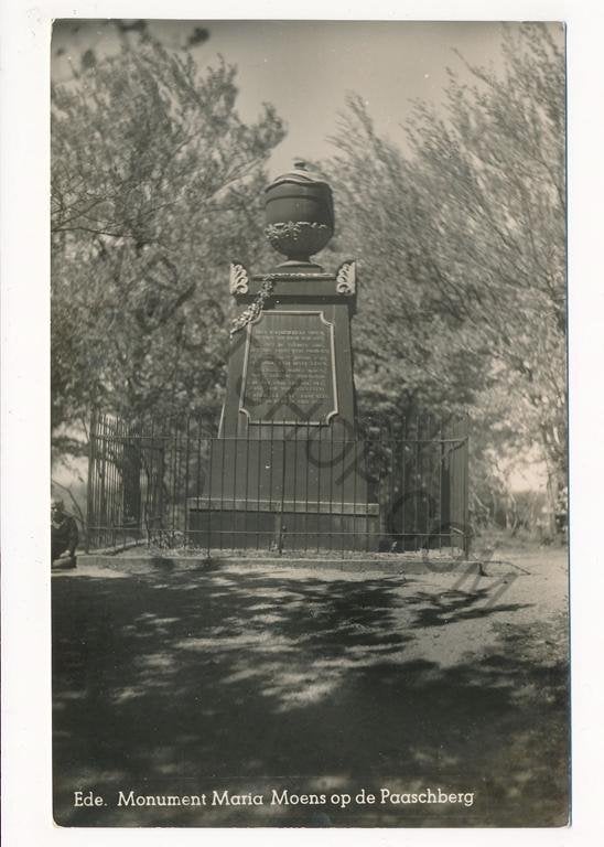 Ede - Monument Maria Moens op de Paaschberg [003-6179, Verzamelen, Verzenden, Voor 1920, Gelopen, Gelderland