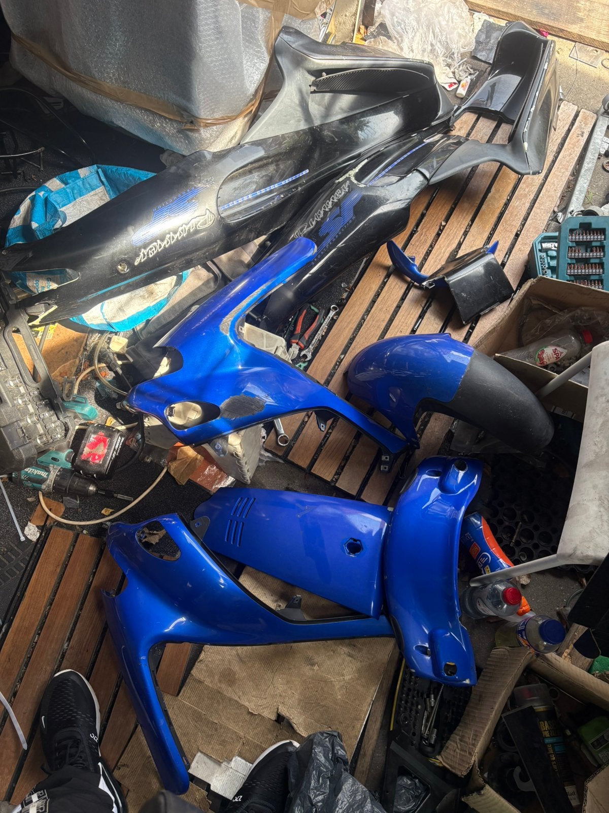 Gilera runner blauwe kappenset compleet origineel €150, Ophalen of Verzenden