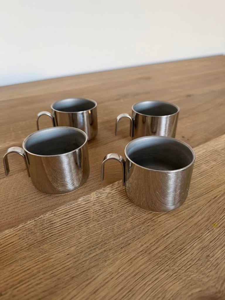 Set van 4 Guido Bergna espressokopjes, Overige materialen, Ophalen of Verzenden, Zo goed als nieuw, Overige stijlen