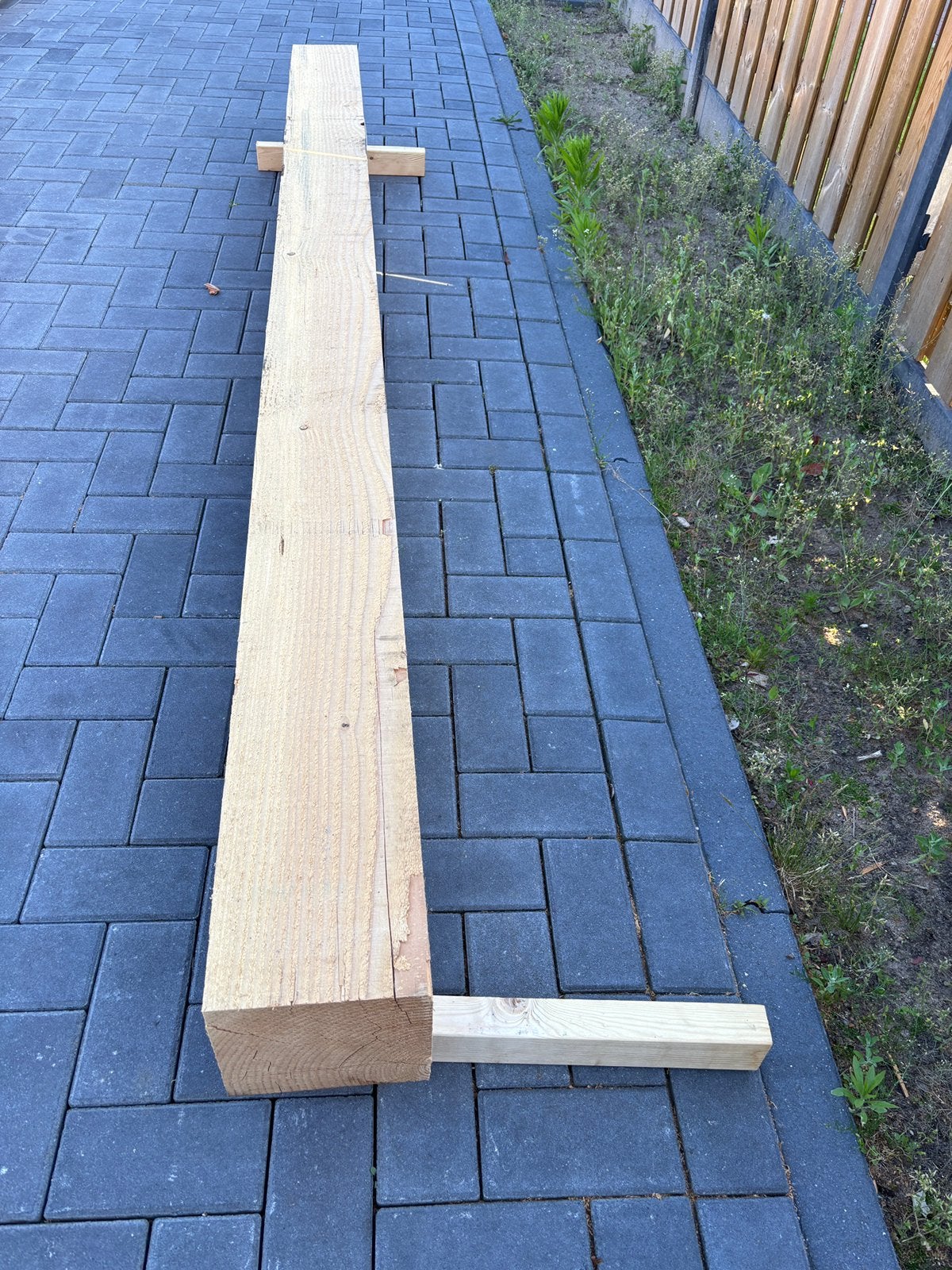 Douglas balk 200x200 3 meter, Tuin en Terras, Palen, Balken en Planken, Ophalen, Zo goed als nieuw, 250 cm of meer, Balken