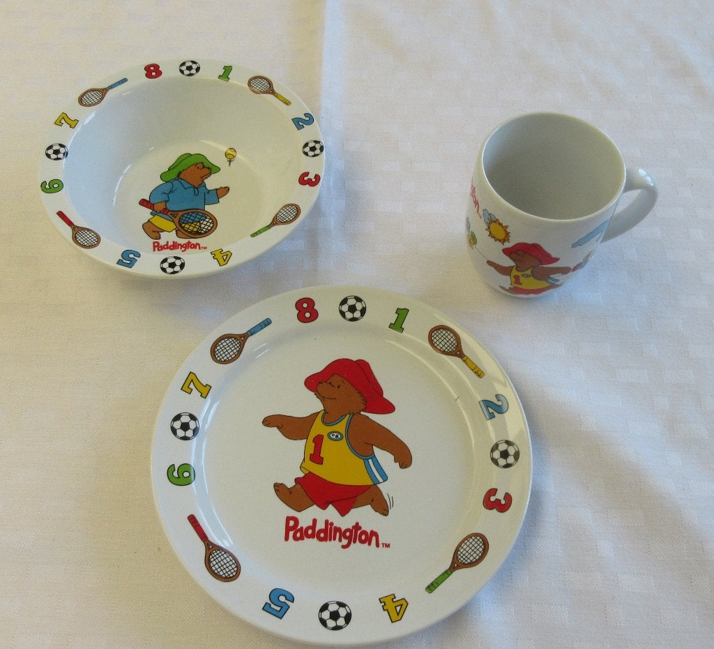Eetsetje beertje Paddington, sport, Onbekend, Ophalen of Verzenden, Aardewerk, Onbekend