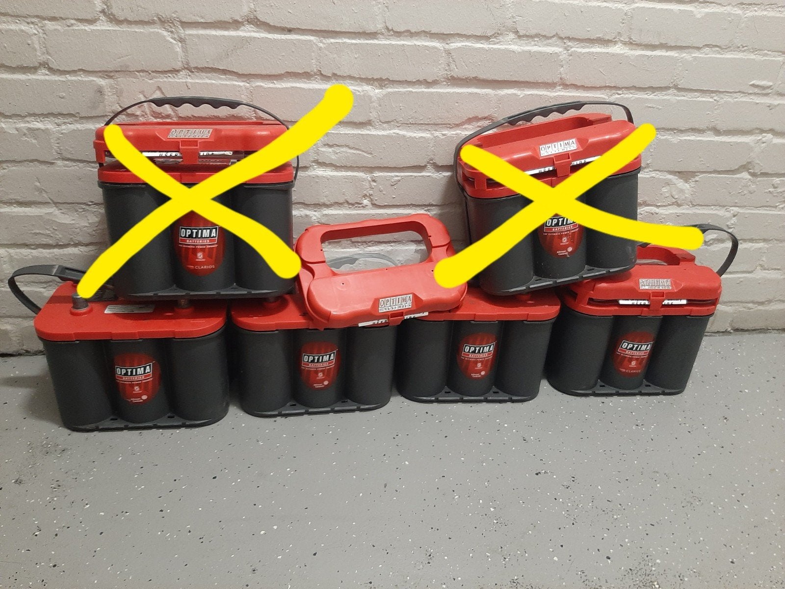 Optima Redtop Accu - Hoogwaardige Startaccu 4x voorraad., Ophalen, Gebruikt, Universele onderdelen