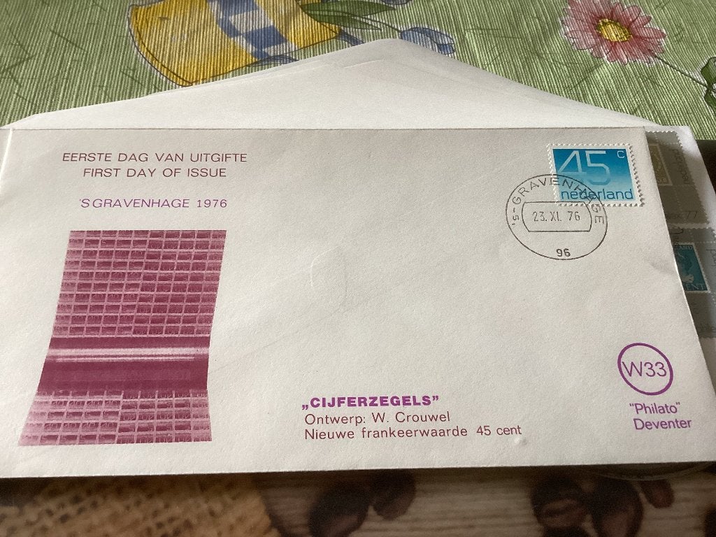 No4680 Philato W33 Heb ook Nederland jaargangen fdc 1963 tm, Ophalen of Verzenden, Onbeschreven, Nederland