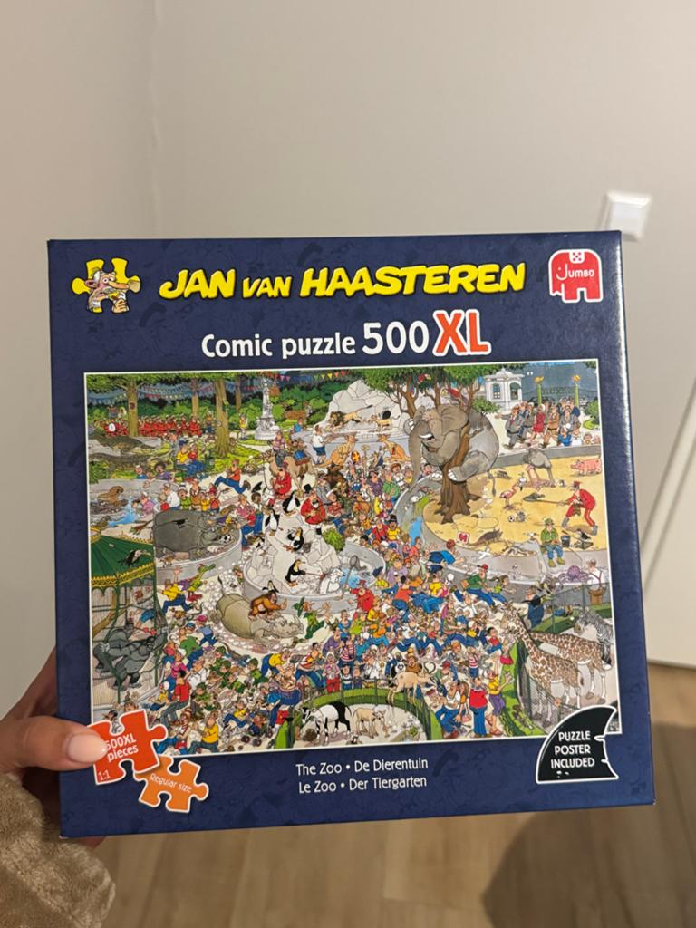 Jan van Haasteren Comic Puzzel 500XL - De Dierentuin, Ophalen, 500 t/m 1500 stukjes, Zo goed als nieuw, Legpuzzel