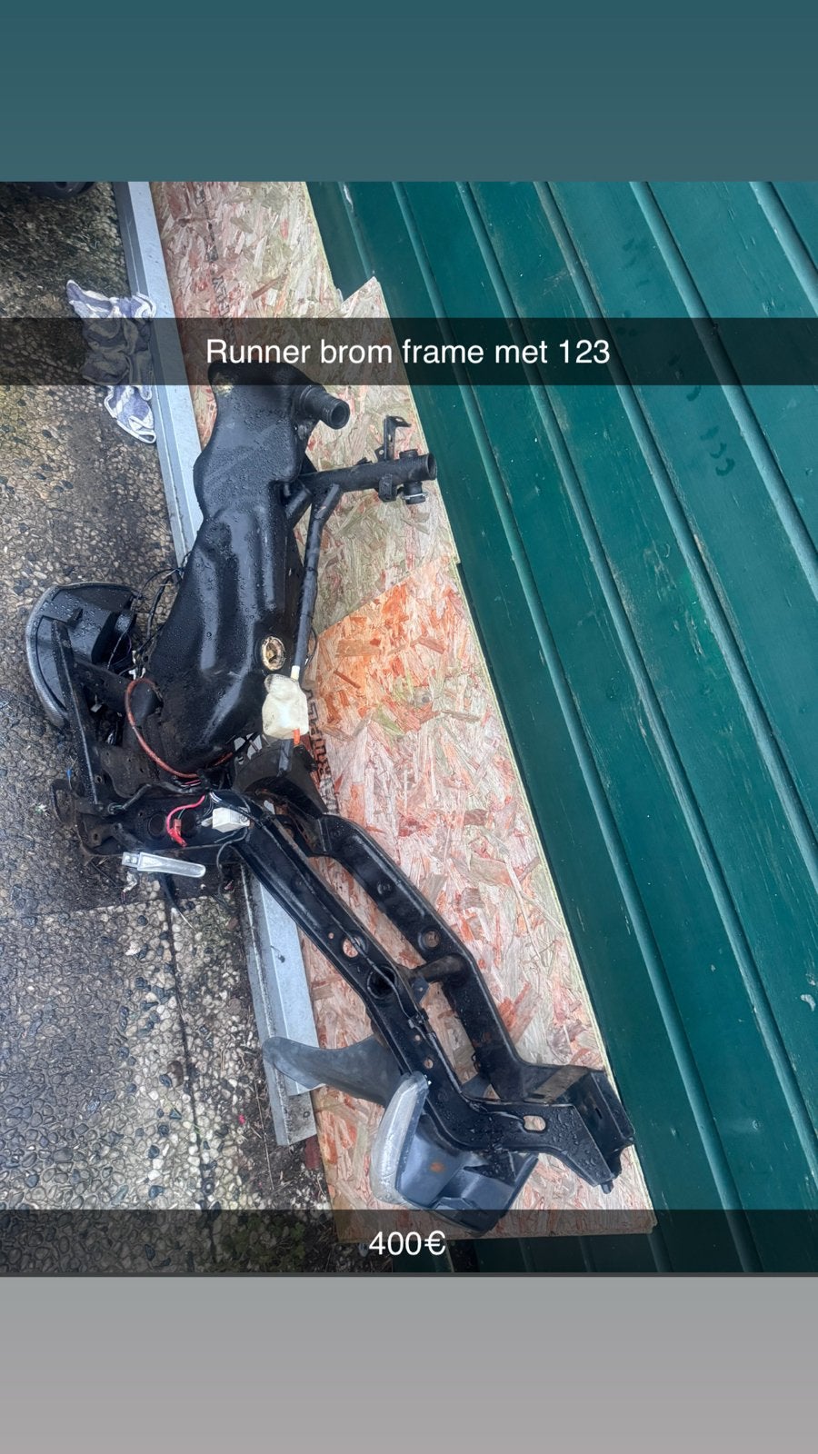 Runner brom frame met tank en papieren, Ophalen, Gebruikt, Frame, Piaggio